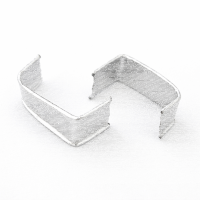 U-Clips 33 x 8 mm Silber Papier mit Metallbügel, 100 Stück
