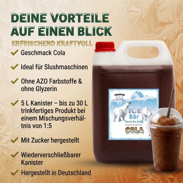 Slush Ice Sirup Blaue Himbeere 1 Liter Flasche | Vermietung