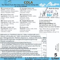 Ice Bär Slush Sirup Cola Geschmack 5L 1:5 AZO & glyzerinfrei