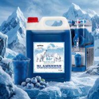 Ice Bär Slush Sirup Kraftvollblau Blaubeer Geschmack 5L 1:5 AZO & glyzerinfrei