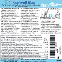 Ice Bär Slush Sirup Kraftvollblau Blaubeer Geschmack 5L 1:5 AZO & glyzerinfrei