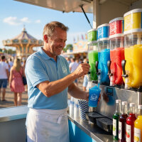 Ice Bär Slush Sirup Kraftvollblau Blaubeere 5L 1:5 AZO frei ohne Glyzerin