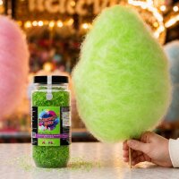 Zuckerwattezucker extra grob Apfel grün – Spezialzucker 700 g Dose