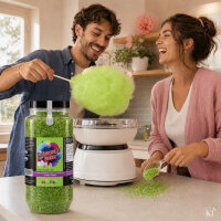 Zuckerwattezucker extra grob Apfel grün – Spezialzucker 700 g Dose