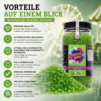 Zuckerwattezucker extra grob Apfel grün –...