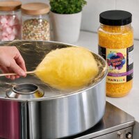 Zuckerwattezucker extra grob Vanille gelb – Spezialzucker 700 g Dose