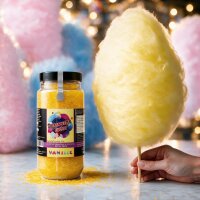 Zuckerwattezucker extra grob Vanille gelb – Spezialzucker 700 g Dose