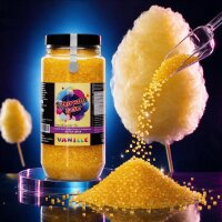 Zuckerwattezucker extra grob Vanille gelb – Spezialzucker 700 g Dose