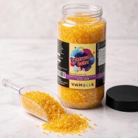 Zuckerwattezucker extra grob Vanille gelb – Spezialzucker 700 g Dose