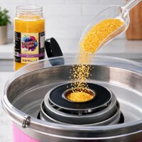 Zuckerwattezucker extra grob Vanille gelb – Spezialzucker 700 g Dose
