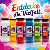 Zuckerwattezucker extra grob Kirsche rot-lila – Spezialzucker 700 g Dose