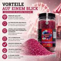 Zuckerwattezucker extra grob Kirsche rot-lila –...