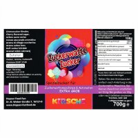 Zuckerwattezucker extra grob Kirsche rot-lila – Spezialzucker 700 g Dose