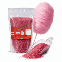 Grober Zuckerwattezucker Kirsche Rot Lila 1,5 kg für...