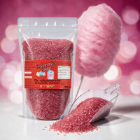 Grober Zuckerwattezucker Kirsche Rot Lila 1,5 kg Beutel für Zuckerwattevollautomaten