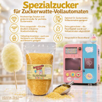 Grober Zuckerwattezucker Vanille Gelb 1,5 kg Beutel...