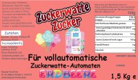 Grober Zucker Erdbeere Rot 1,5 Kg für vollautomatische Zuckerwattemaschine