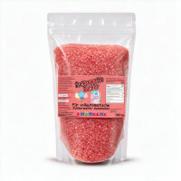 Grober Zuckerwattezucker Erdbeere Rot 1,5 kg Beutel für Zuckerwattevollautomaten