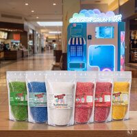 Grober Zuckerwattezucker Erdbeere Rot 1,5 kg Beutel für Zuckerwattevollautomaten