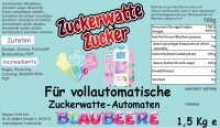 Grober Zucker Blaubeere Blau 1,5 Kg für vollautomatische Zuckerwattemaschine