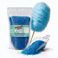 Grober Zuckerwattezucker Blaubeere Blau 1,5 kg Beutel...