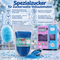 Grober Zuckerwattezucker Blaubeere Blau 1,5 kg Beutel...
