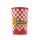 Popcorn Bodenbecher 46oz / 1,3 Liter – Fassungsvermögen ca. 36 g Popcorn Unten ⌀8,6 cm, Oben ⌀12 cm, Höhe 17,5 cm