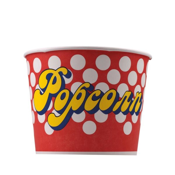 Popcorn Bodenbecher 85oz / 3 Liter - ca. 100 g Unten ⌀14,6 cm, Oben ⌀18,2 cm