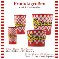 Popcorn Bodenbecher 170 oz 5 Liter