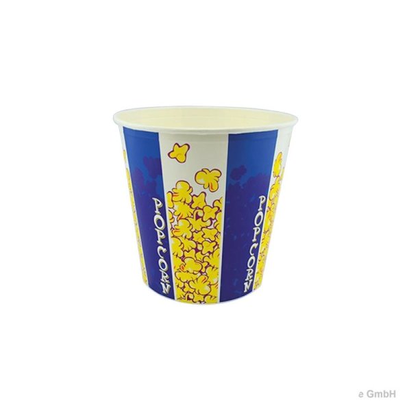 Popcorn Bodenbecher 187oz / 5,5 Liter - ca. 200 g Unten ⌀16 cm, Oben ⌀21,5 cm Höhe 21 cm