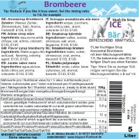 ICE BÄR Sirup Slush Konzentrat AZO FREI Brombeere...