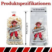 Popcorntüte Lausbub Polybeutel 100 Stück 1,4 Liter