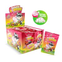 Rockooon Popping Candy Gum Tutti Frutti Halal 8 g Beutel Kaugummi+Knisterpulver