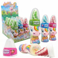 Display Komplett 12x Einhorn Wonder Licker, Lutscher, 50g...