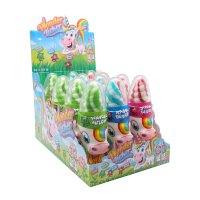 Display Komplett 12x Einhorn Wonder Licker, Lutscher, 50g...