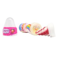Display Komplett Einhorn Wonder Licker, Lutscher, 50g mit saurem Pulver 12 Stück