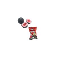 Display Komplett 200x Vidal Blood Balls 5 g Kaugummi Erdbeergeschmack saurer, füllung
